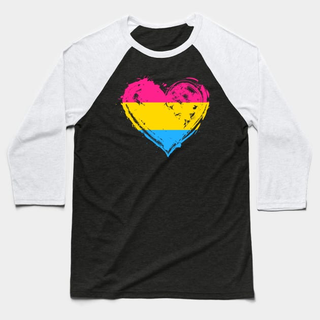 Pansexual Pride Flag Baseball T-Shirt by BrightGift